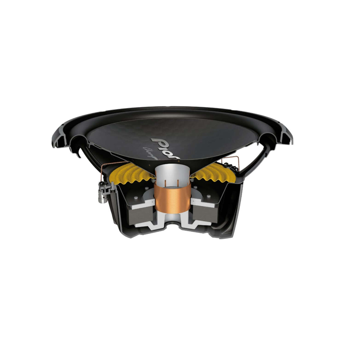 Pioneer TS-W1202D4 New Champion Series Powerful Subwoofer Champion Series  Loud Experience at 1500W Maximum Power