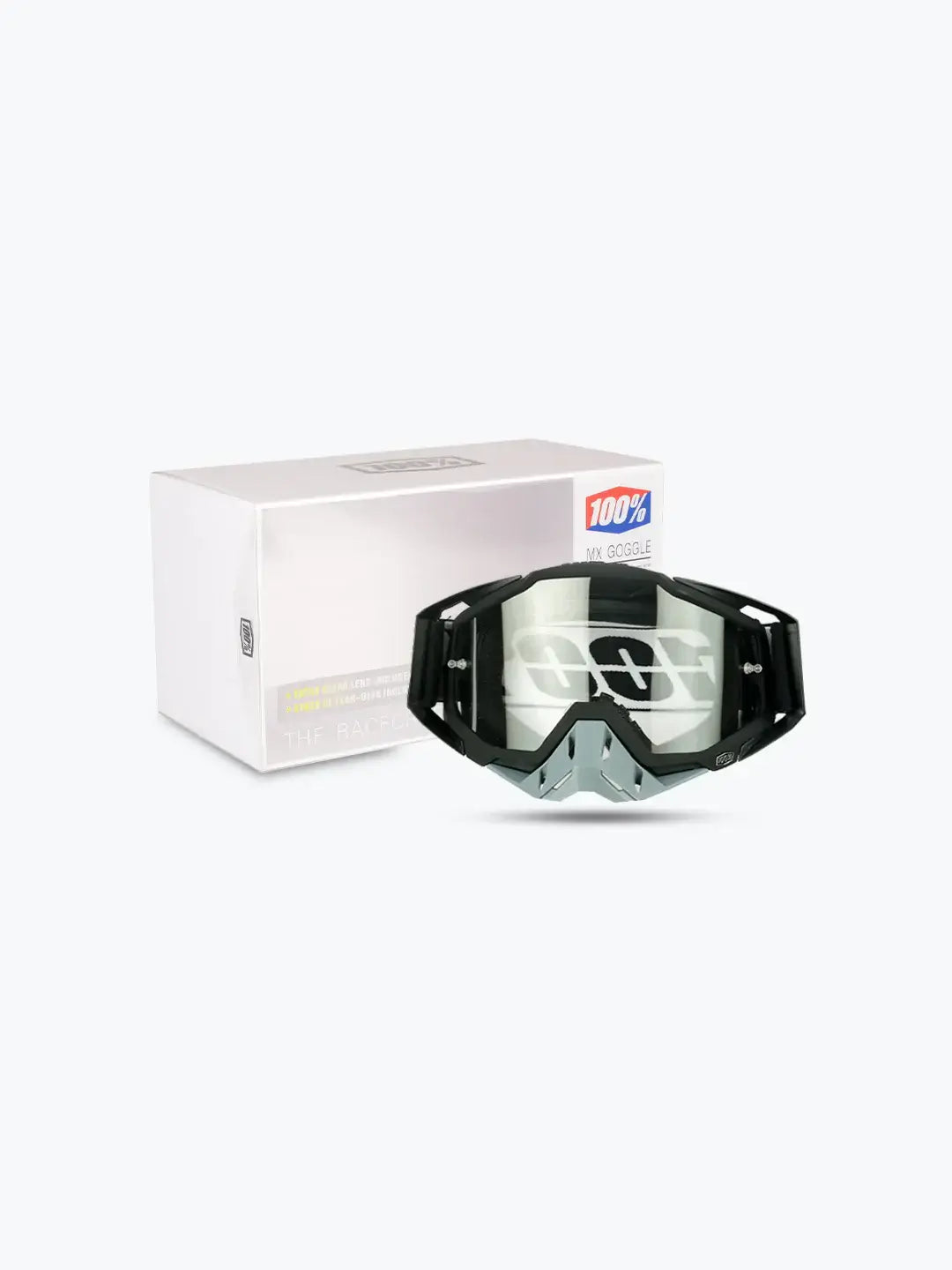 Buy 100% black grey plain tint goggles for motorcycle riders in Bangalore