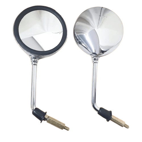 Buy Autobird Stainless Steel Round Rear View Mirror For Suzuki Access 125 BS6, Burgman Street 125 BS6, Intruder (Set of 2) (Chrome) in Bangalore