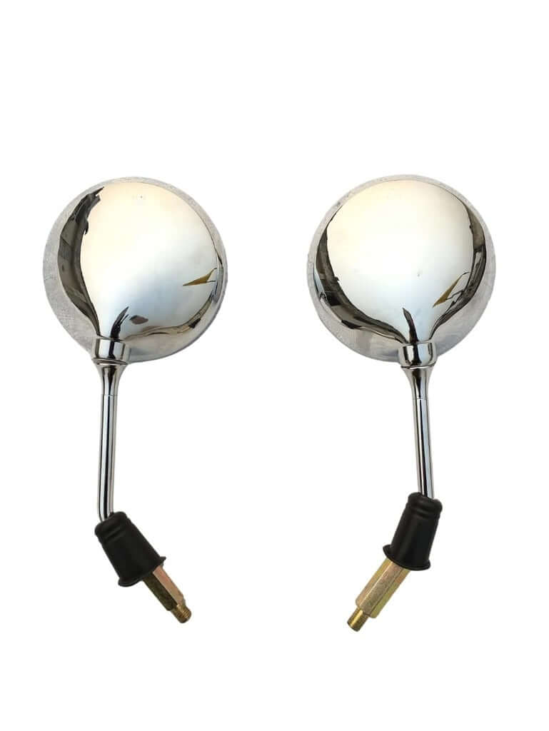 Buy Autobird Stainless Steel Round Rear View Mirror For Suzuki Access 125 BS6, Burgman Street 125 BS6, Intruder (Set of 2) (Chrome) in Bangalore