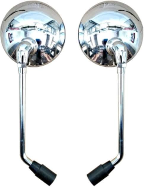 Autobird Universal Bullet Bike Rear View Mirrors chrome in Bangalore