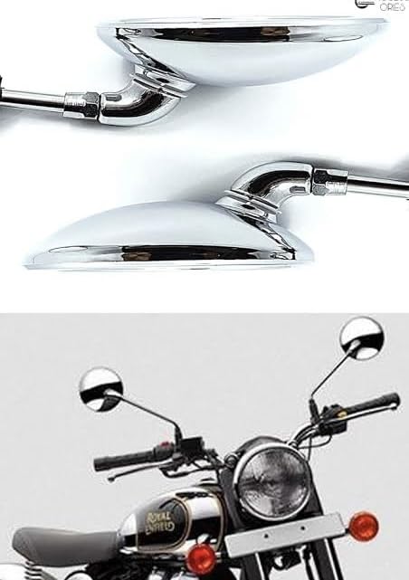 Autobird Universal Bullet Bike Rear View Mirrors chrome in Bangalore