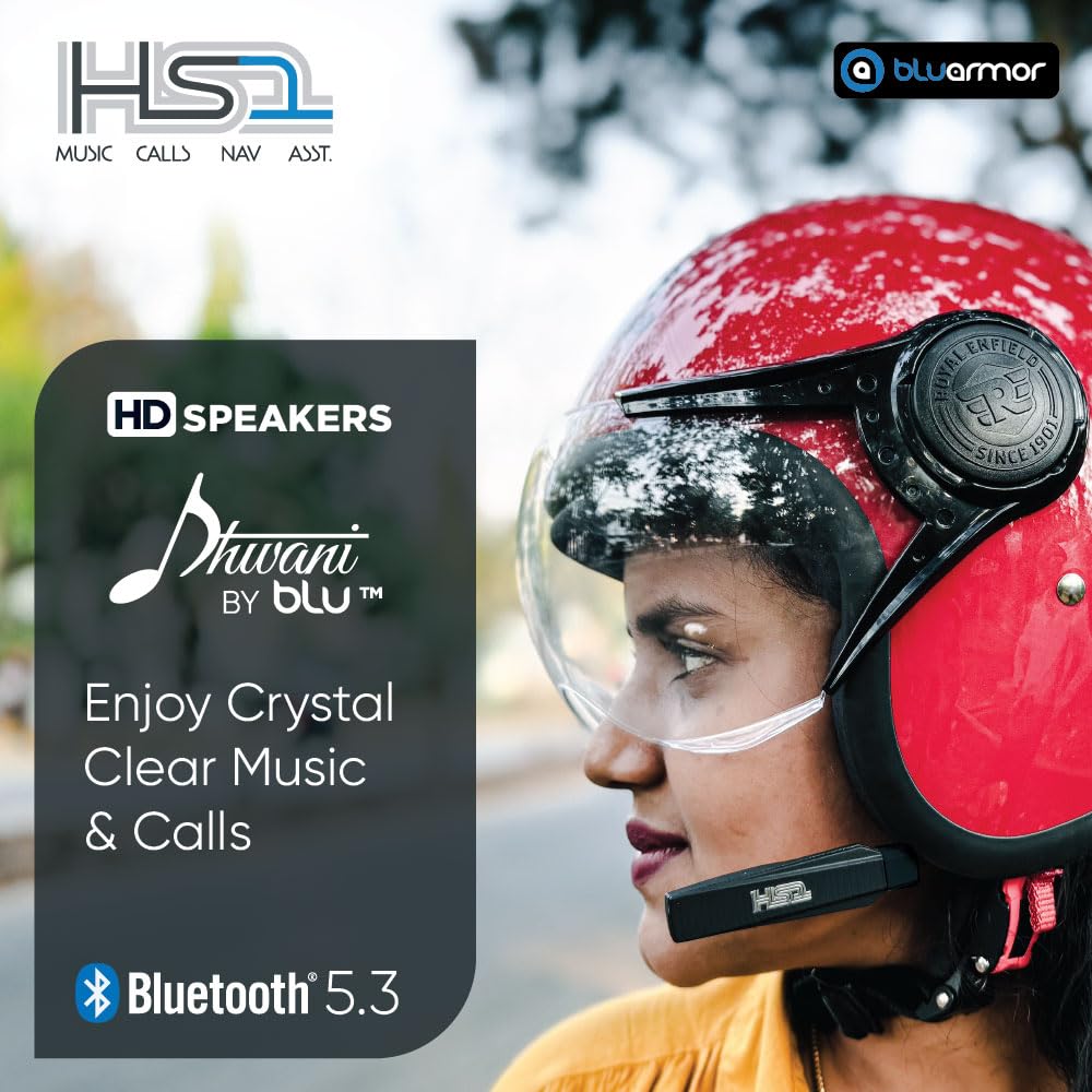 BluArmor HS1 Bluetooth Helmet Communication Device
