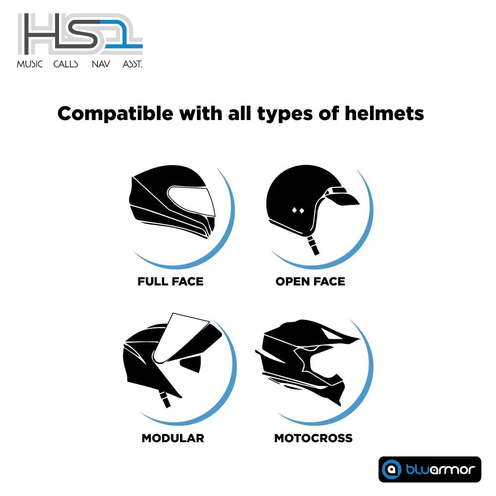 Buy BluArmor HS1 Bluetooth Helmet Communication Device