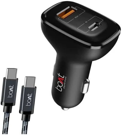 Boat Dual QC Port Rapid Car Charger 18W and Micro USB Cable 
