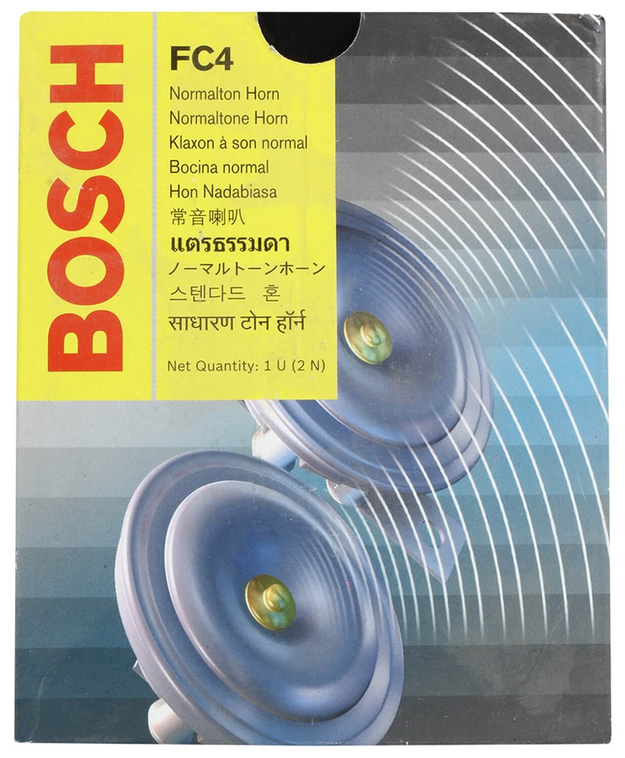 High-performance Bosch FC4 universal horn set for motorcycles and cars in Bangalore