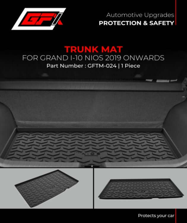 GFX Car Trunk Boot Mat For Hyundai i-10 Grand Nios 