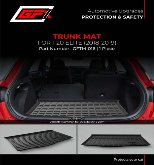 GFX custom-fit trunk boot mat for Hyundai i20 Elite (2014-2019) in Bangalore