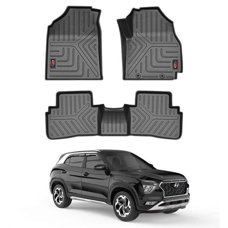 Buy GFX Hyundai Creta 2018 Onwards Life Long TPV Floor Mats