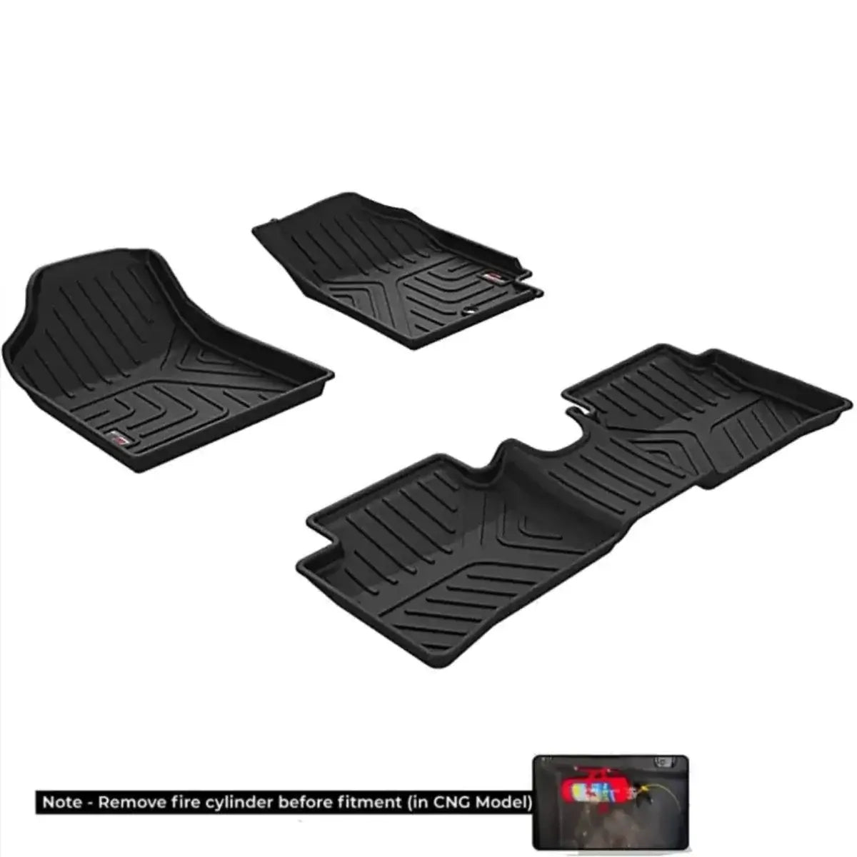 GFX life long floor mats for Hyundai Exter (2023 onwards, set of 3 pcs) in Bangalore