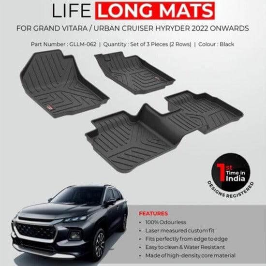 GFX Life long Floor Mats For Maruti Suzuki Grand Vitara (2022 Onwards)