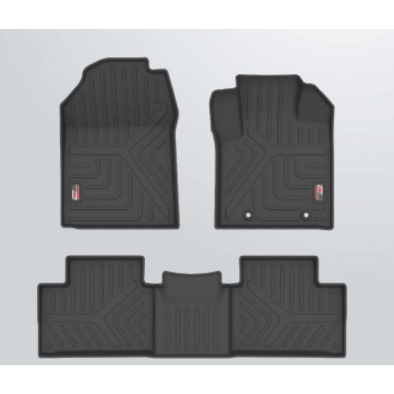 GFX custom-fit premium life long floor mats for Mahindra XUV 700 (2021 onwards, set of 3 pcs) in Bangalore