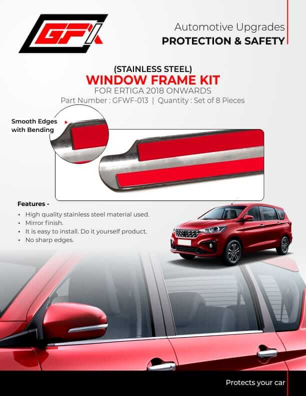 Ertiga 2018+ window frame garnish cover in Bangalore