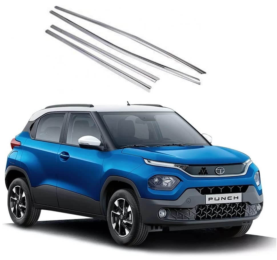 GFX Window Frame Lower Garnish Cover For Tata Punch (2021 onwards)(6 p