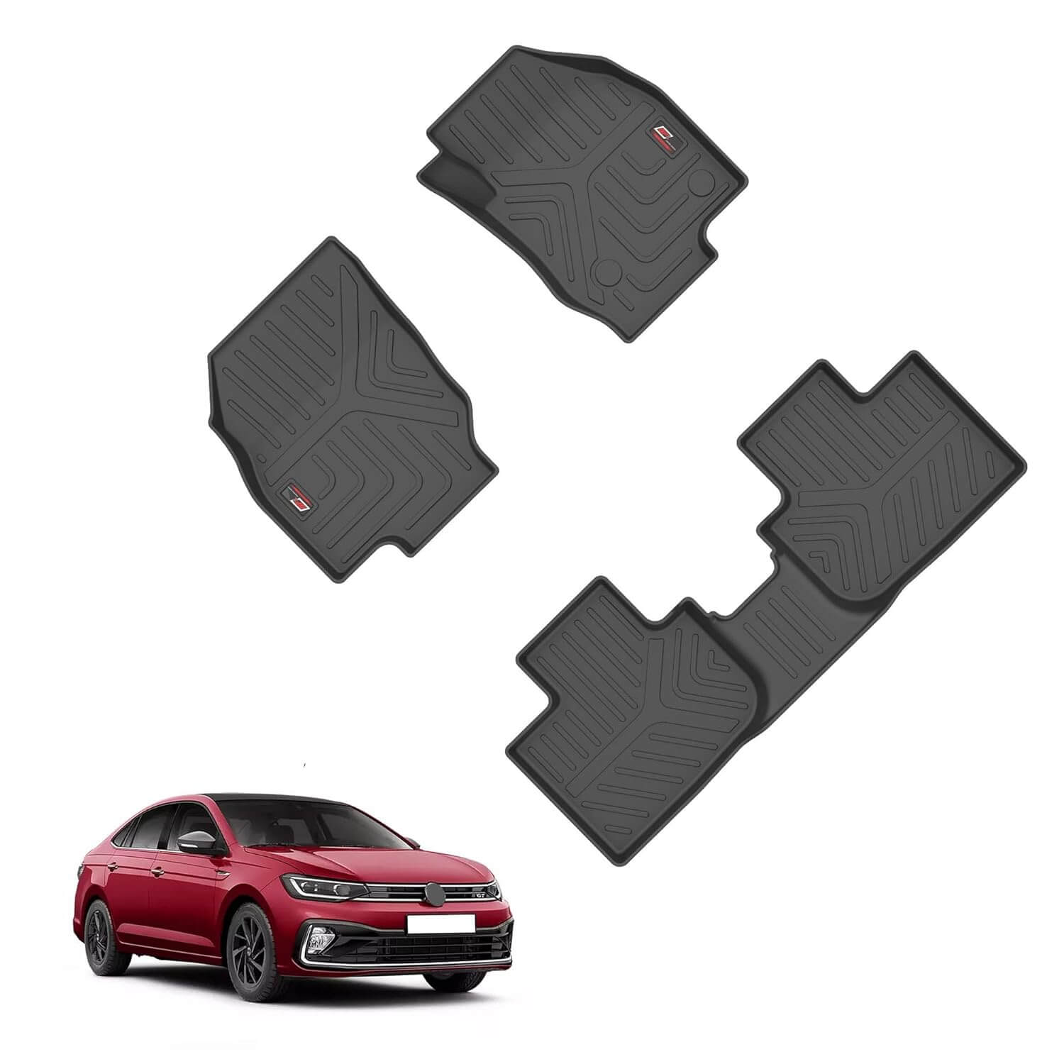 Buy GFX Skoda Virtus 2022 Onwards Custom Fit Life Long Floor Mats in Bangalore