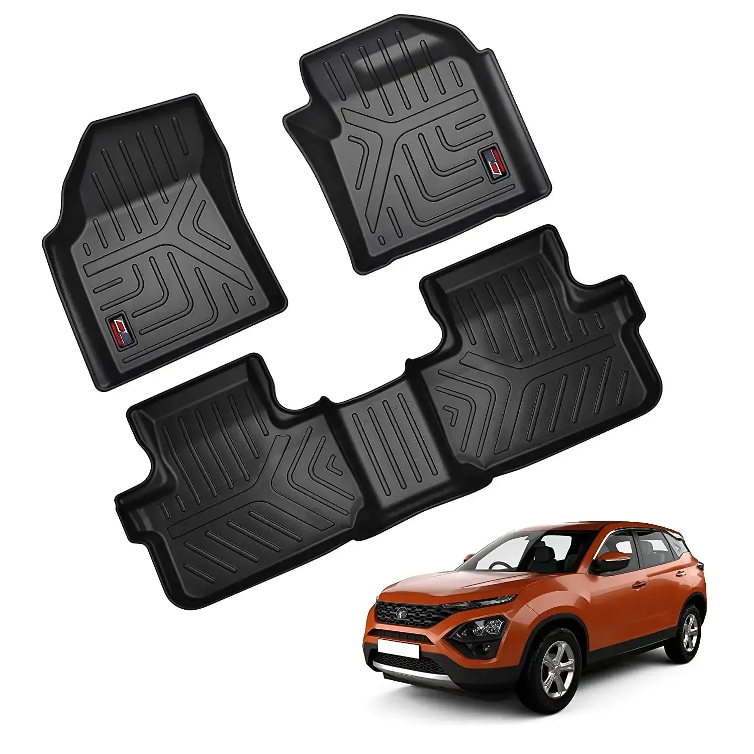 Buy GFX Tata Harrier 2023 Onwards Custom Fit Premium Life Long TPV Floor Mats in Bangalore