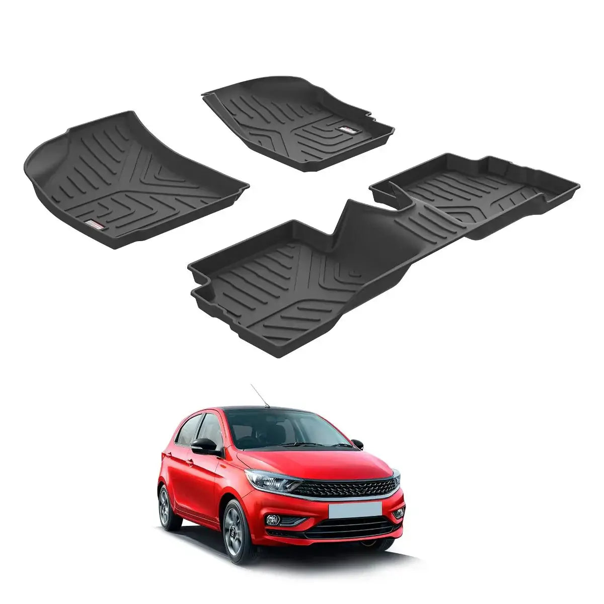 Buy GFX Tata Tiago EV 2022 Onwards Custom Fit LLM LifeLong TPV Floor Mats in Bangalore