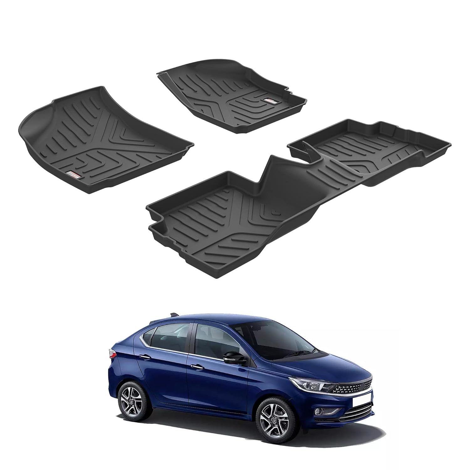 Buy GFX Tata Tigor 2016 Onwards Custom Fit LifeLong TPV Floor Mats in Bangalore