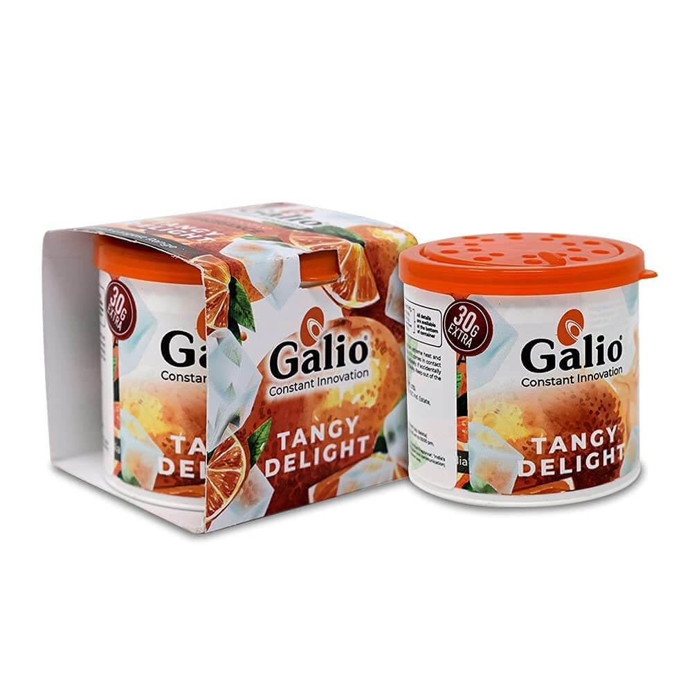 Galio Air Freshener For Car, Home and Office (Tangy Delight, 90g)