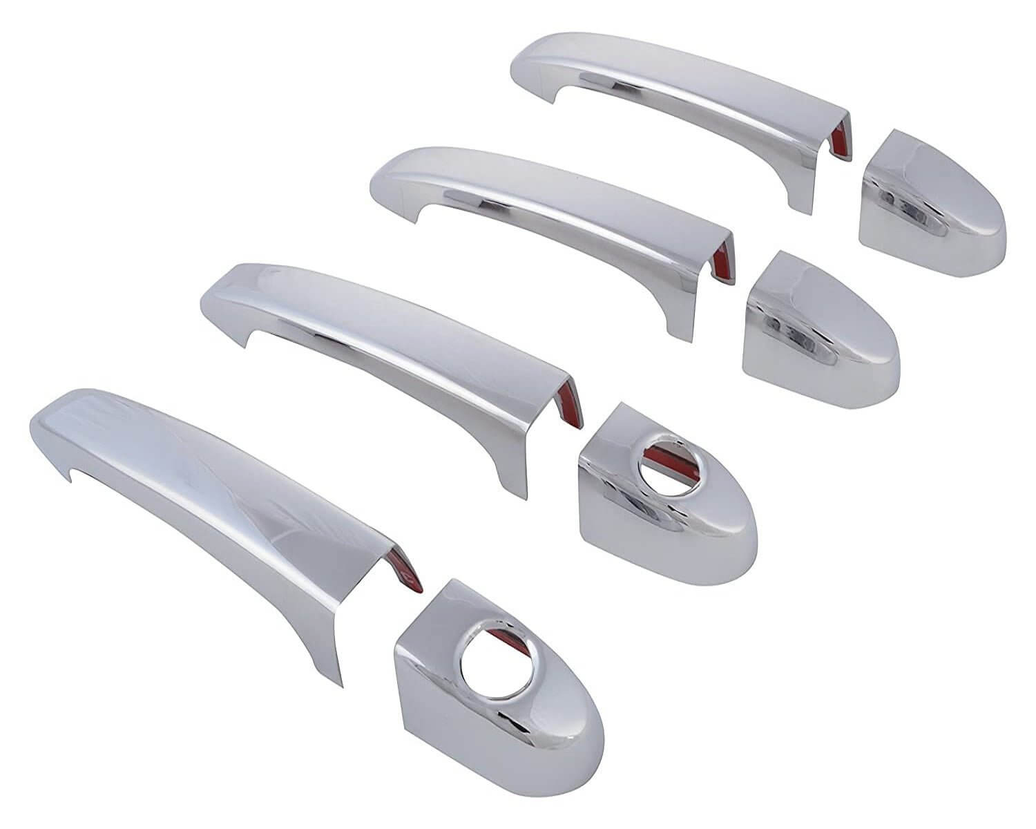 Galio Car Chrome Door Handle Cover Garnish For Tata Tigor (2016 Onwards) (Set of 4 pcs.)