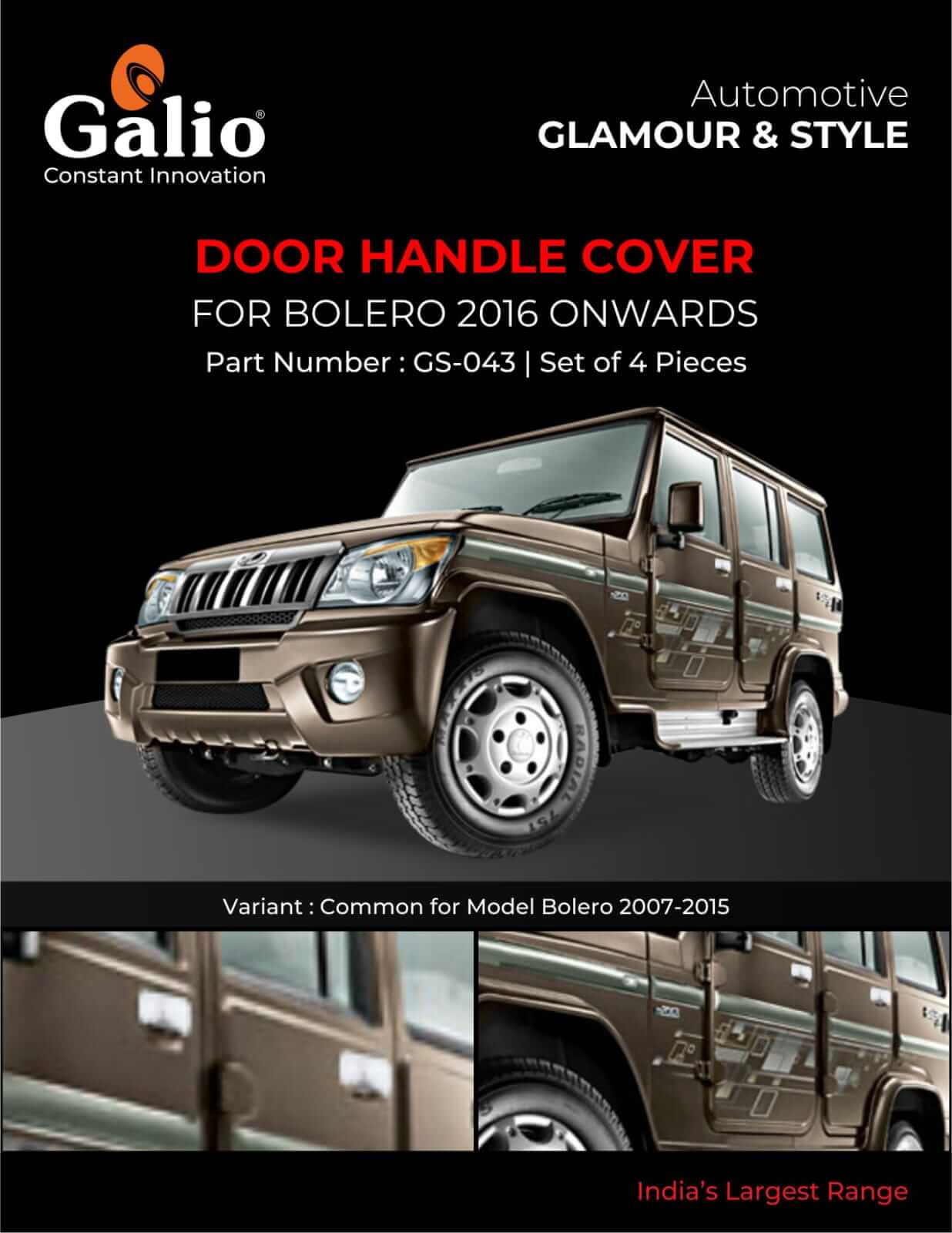 Mahindra Bolero door handle cover set in Bangalore