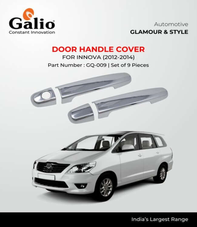 Galio Car Door Handle Cover For Toyota Innova (2012 To 2016)(Set of 9 pcs.)