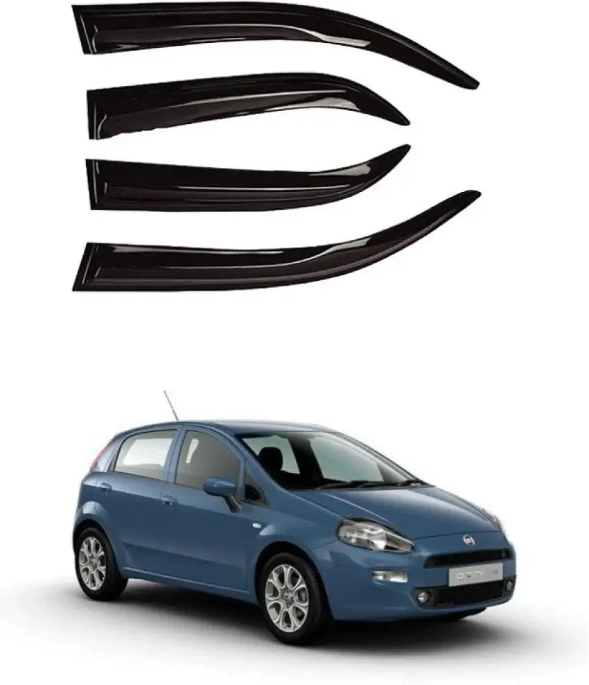 Galio Car Door Wind Visor For Fiat Punto (Set of 4 Pcs.)