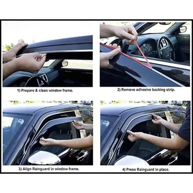 Galio Car Door Wind Visor For Fiat Punto (Set of 4 Pcs.)