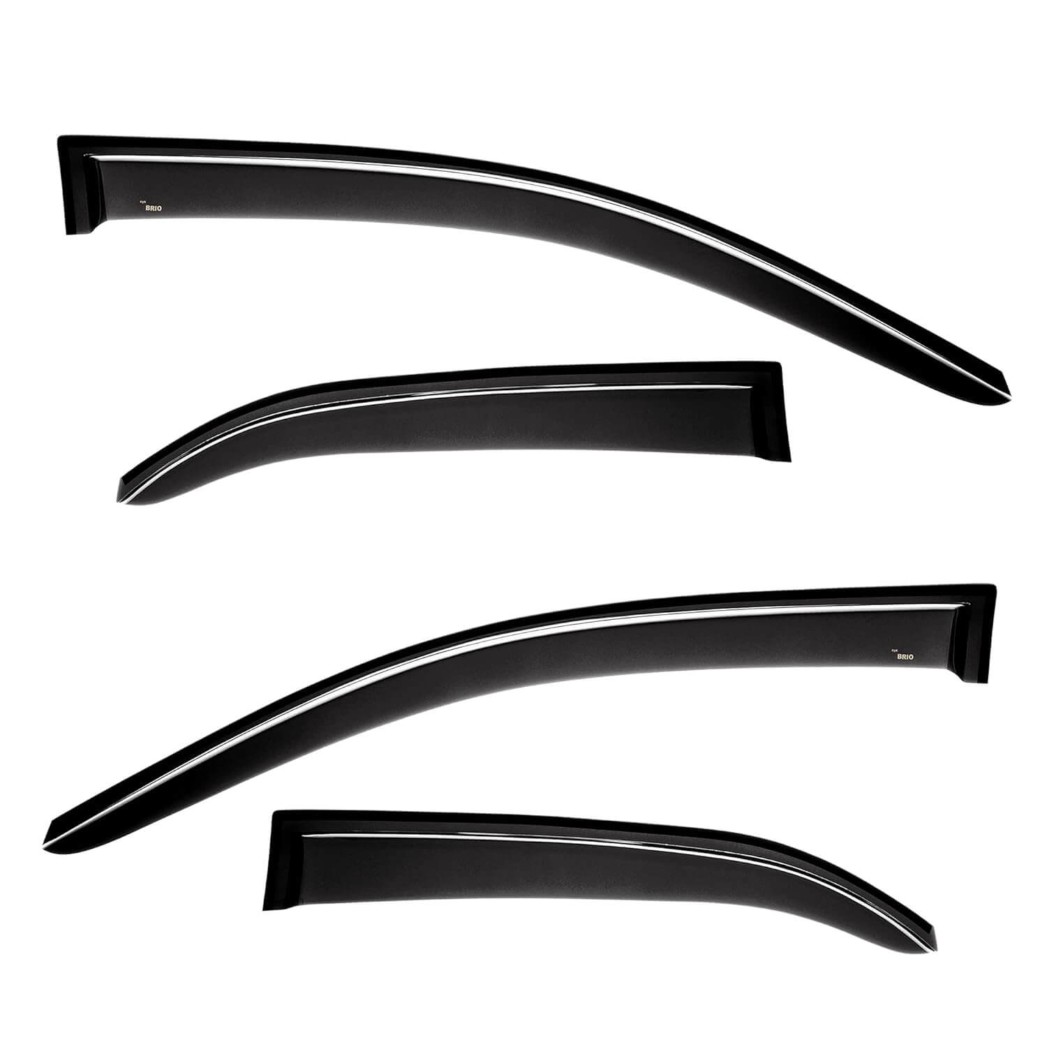 Galio Car Door Wind Visor For Honda Brio (2013 onwards)(Set of 4 Pcs.)