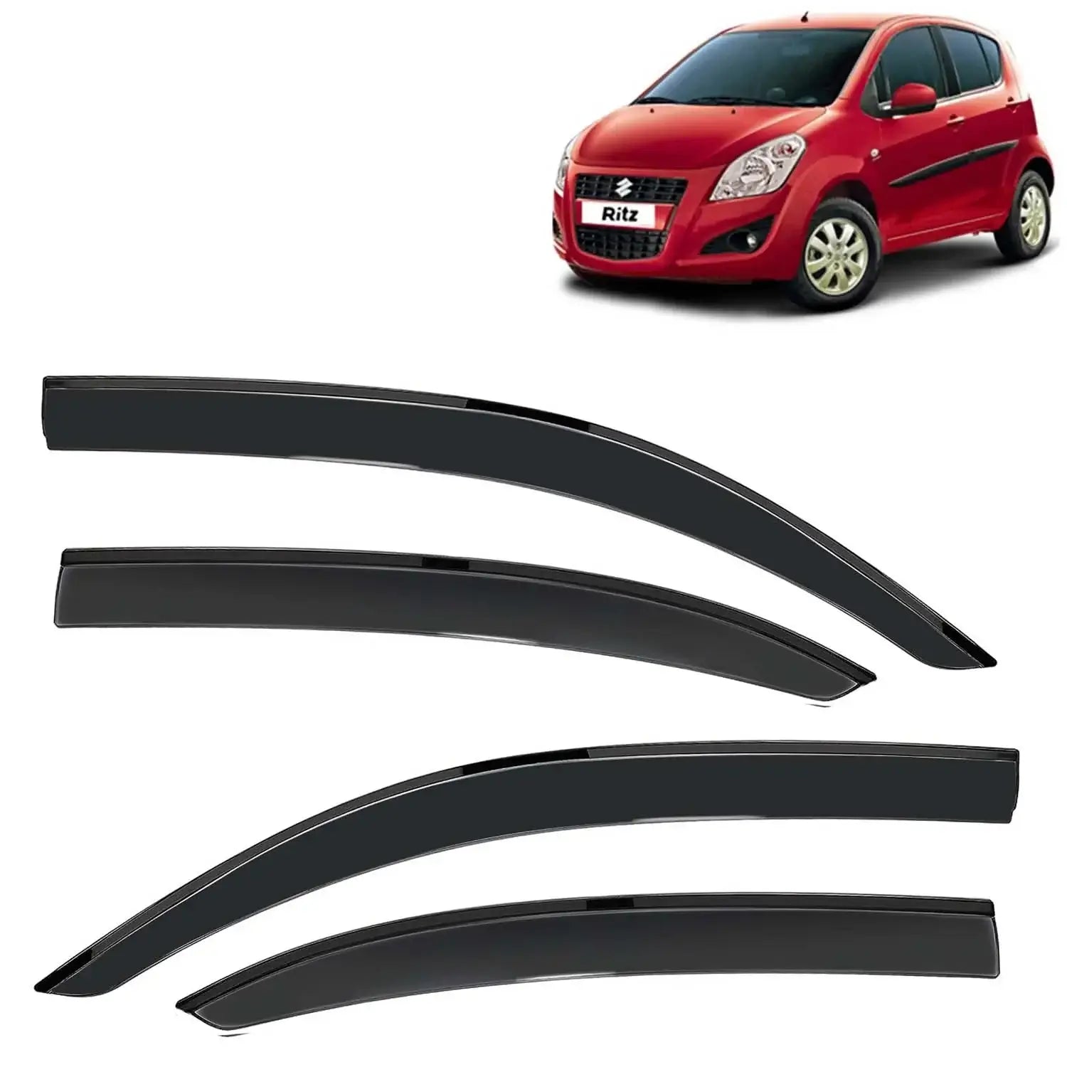 Galio Car Door Wind Visor For Maruti Suzuki Ritz (2009 onwards)