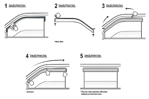 Galio Car Door Wind Visor For Tata Punch (2021 Onwards)(Set of 4 Pcs.)