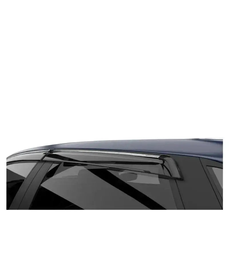 Galio Car Door Wind Visor with Silver Line For Toyota Glanza (2019 onwards)