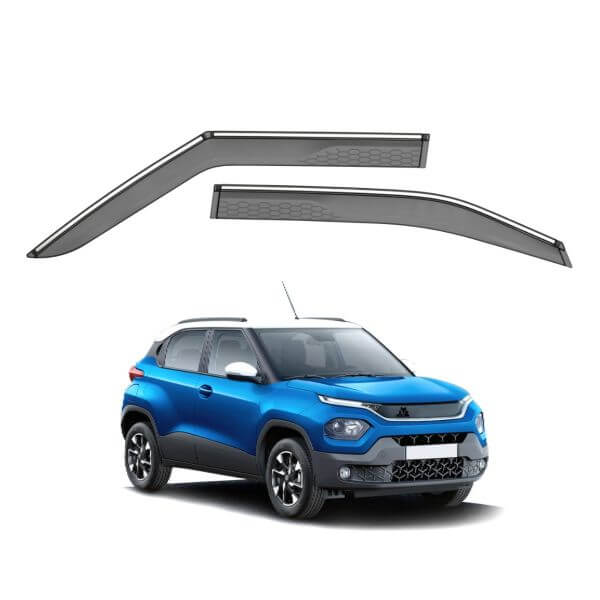 Galio car door wind visor with silver line for Tata Punch (2021 onwards, set of 4 pcs) in Bangalore