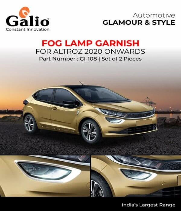 Galio Car Fog Lamp Garnish Cover For Tata Altroz (2020 onwards) (Set of 2 pcs.) in Bangalore