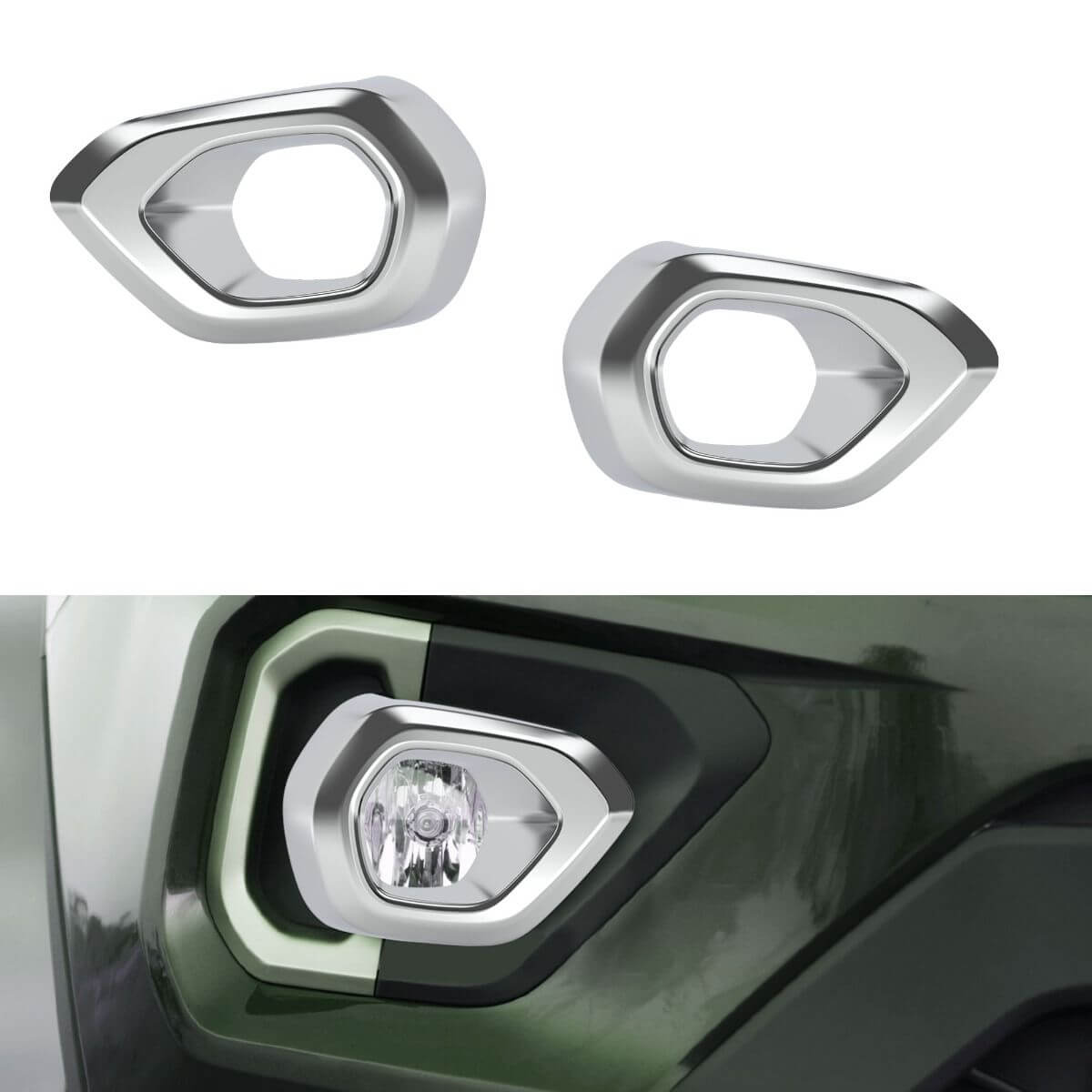 Galio Car Fog Lamp Garnish Cover For Tata Nexon (2020 onwards) (Set of 2 pcs.)