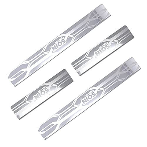 Hyundai I-10 Grand Nios 2019+ Stainless Steel Sill Plate Set by Galio (4 Pieces) in Bangalore