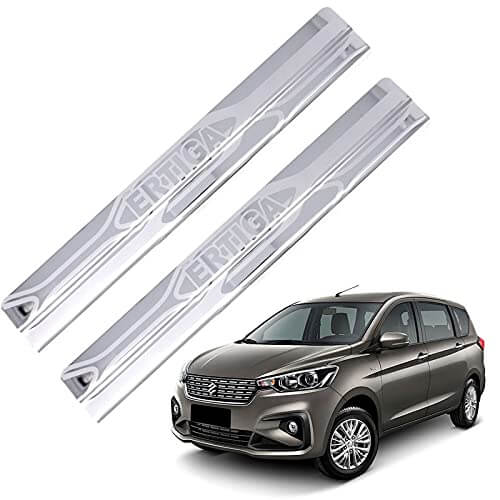 Galio Car Footsteps Stainless Steel Plate Sill Guard for Maruti Suzuki Ertiga (2018 Onwards) - Set of 4 Pcs in Bangalore