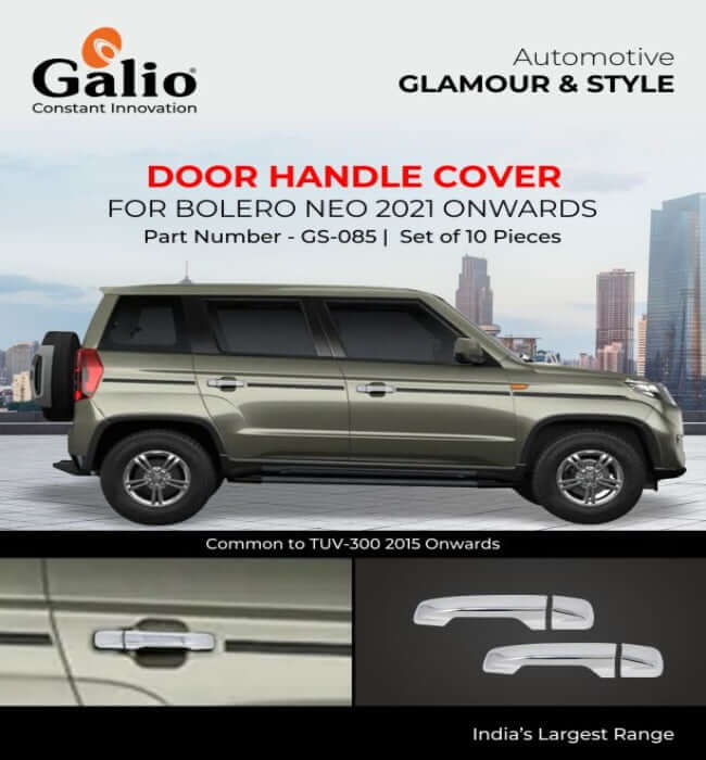 Mahindra Bolero Neo 2021+ chrome door handle cover in Bangalore