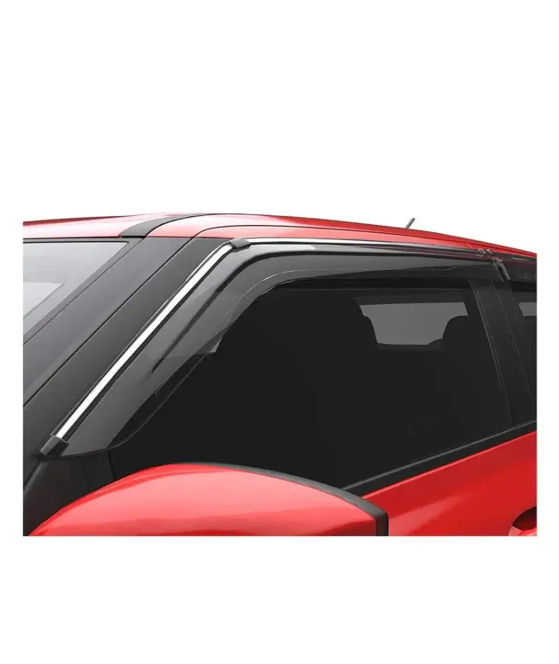 Galio Door Visor with Silver Line For Hyundai I-20 Active (2015 onwards)(Set of 4 Pcs.)