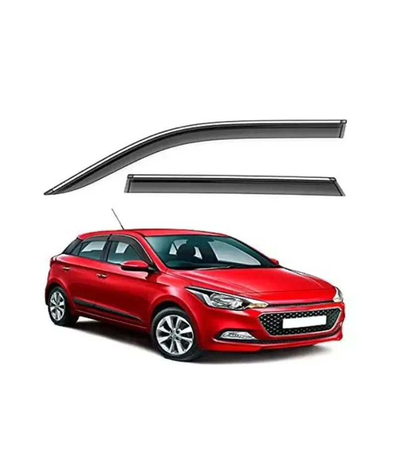 Galio door visor with silver line for Hyundai I-20 Elite (2018 onwards, set of 4 pcs) in Bangalore