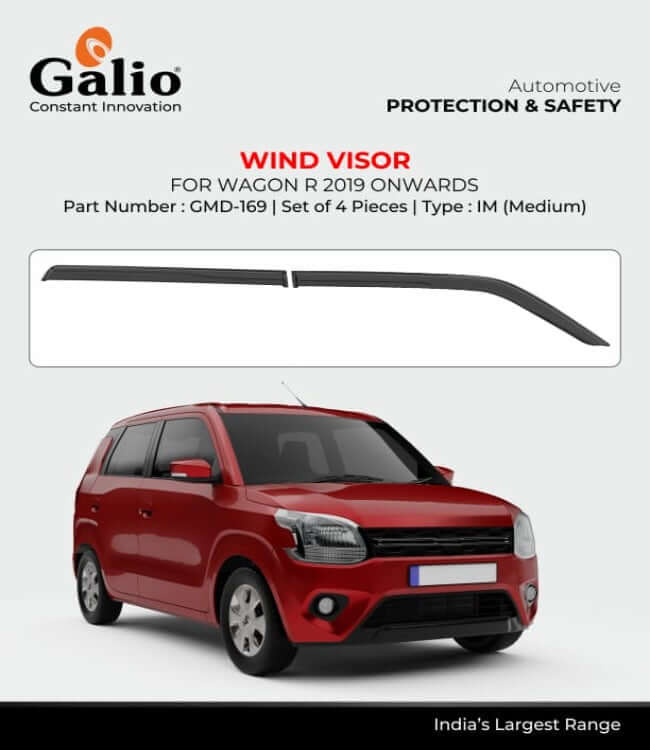 Galio car door wind visor for Wagon R models 2010 to 2019 Bangalore