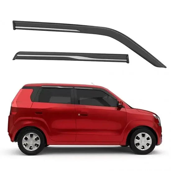 Galio Door Wind Visor with Silver Line For Maruti Suzuki Wagon R