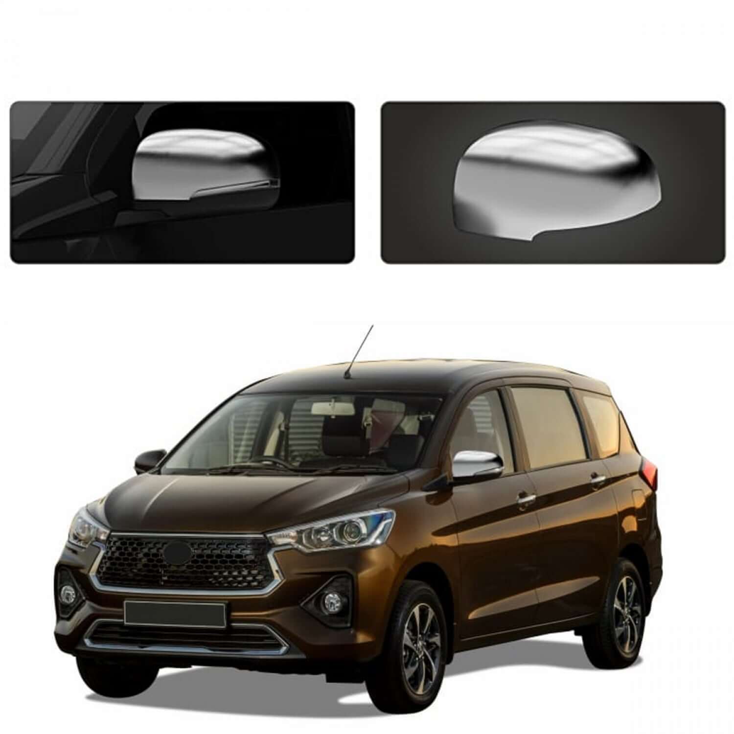 Galio Outside Rear View Mirror (ORVM) Cover For Toyota Rumion (2023 Onwards)(Set of 2 Pcs.)