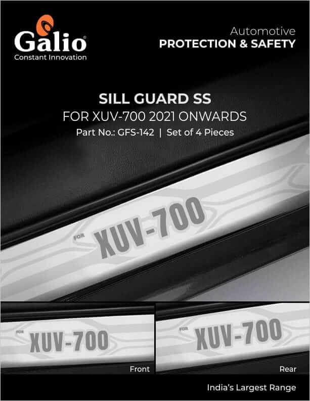 Buy Galio Stainless Steel Door Sill Guards For Mahindra XUV 700 2021 Onwards in Bangalore