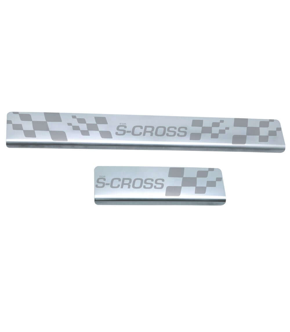 Buy Galio Maruti Suzuki S-Cross 2017 Onwards Stainless Steel Door Sill Guards