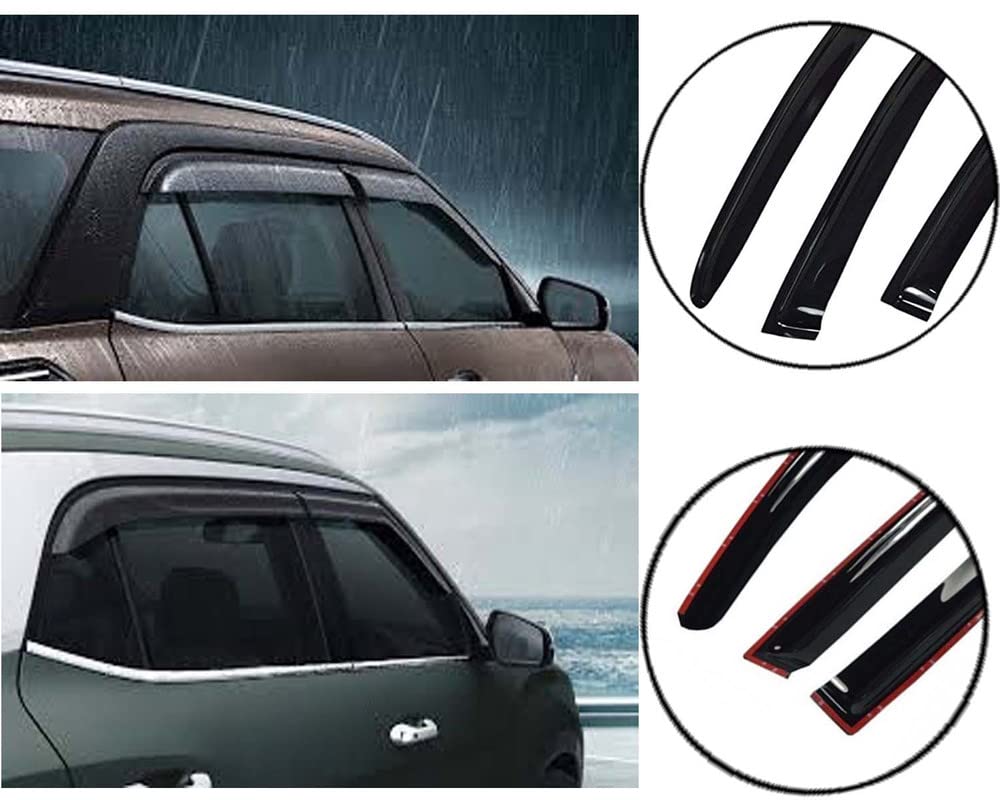 Galio Car Door Wind Visor For Mahindra Scorpio (2005 Onwards)(6 Pcs)