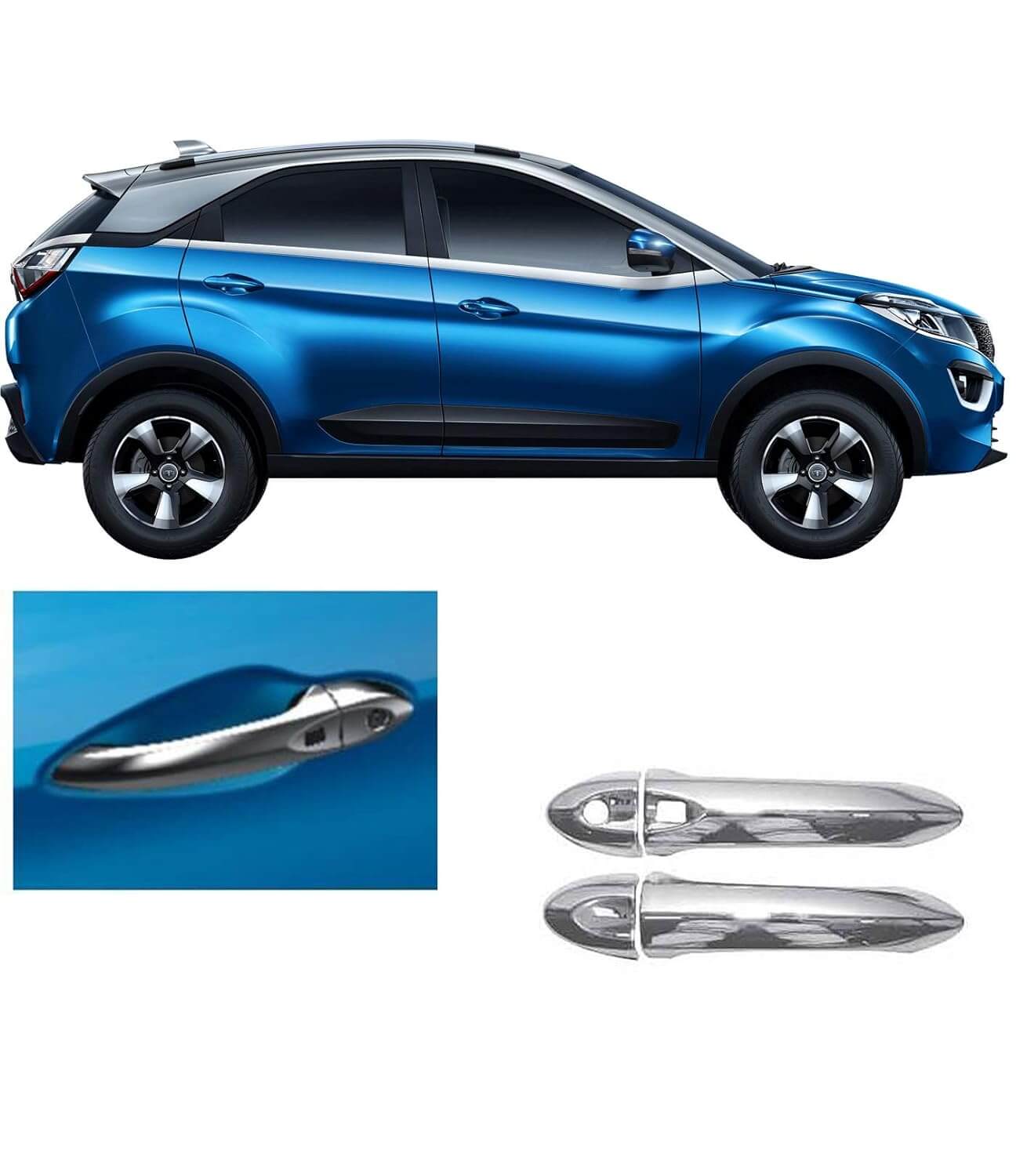 Tata Nexon 2017-2023 door handle cover set in Bangalore
