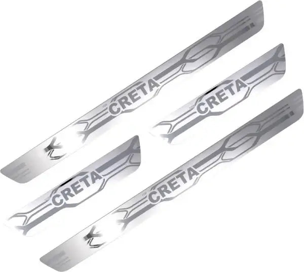 High-Quality Galio Hyundai Creta 2018 Onwards Custom Fit Stainless Steel Plate Sill Guards in Bangalore