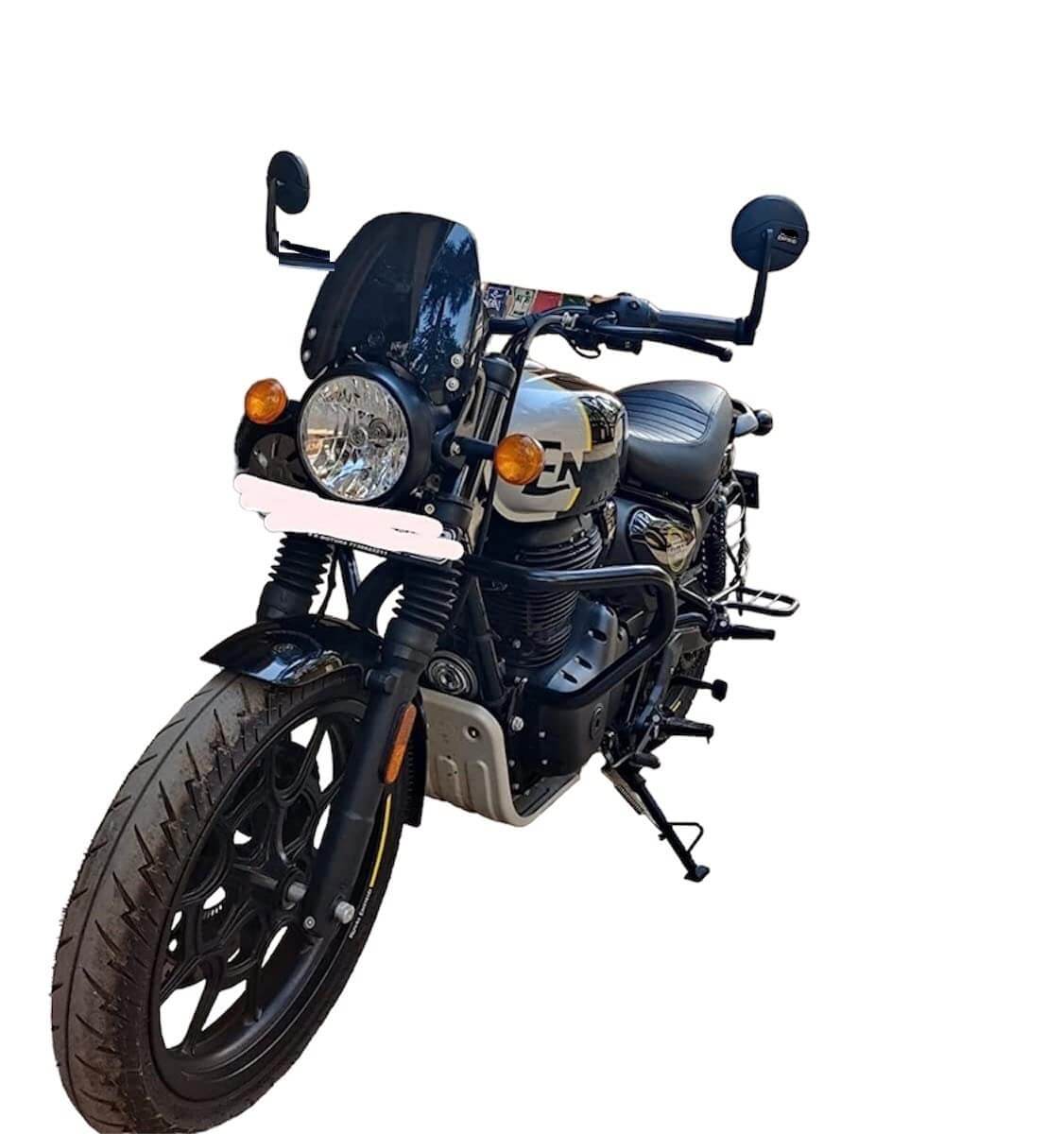 Generic handle grip round shape mirrors compatible with Royal Enfield models in Bangalore