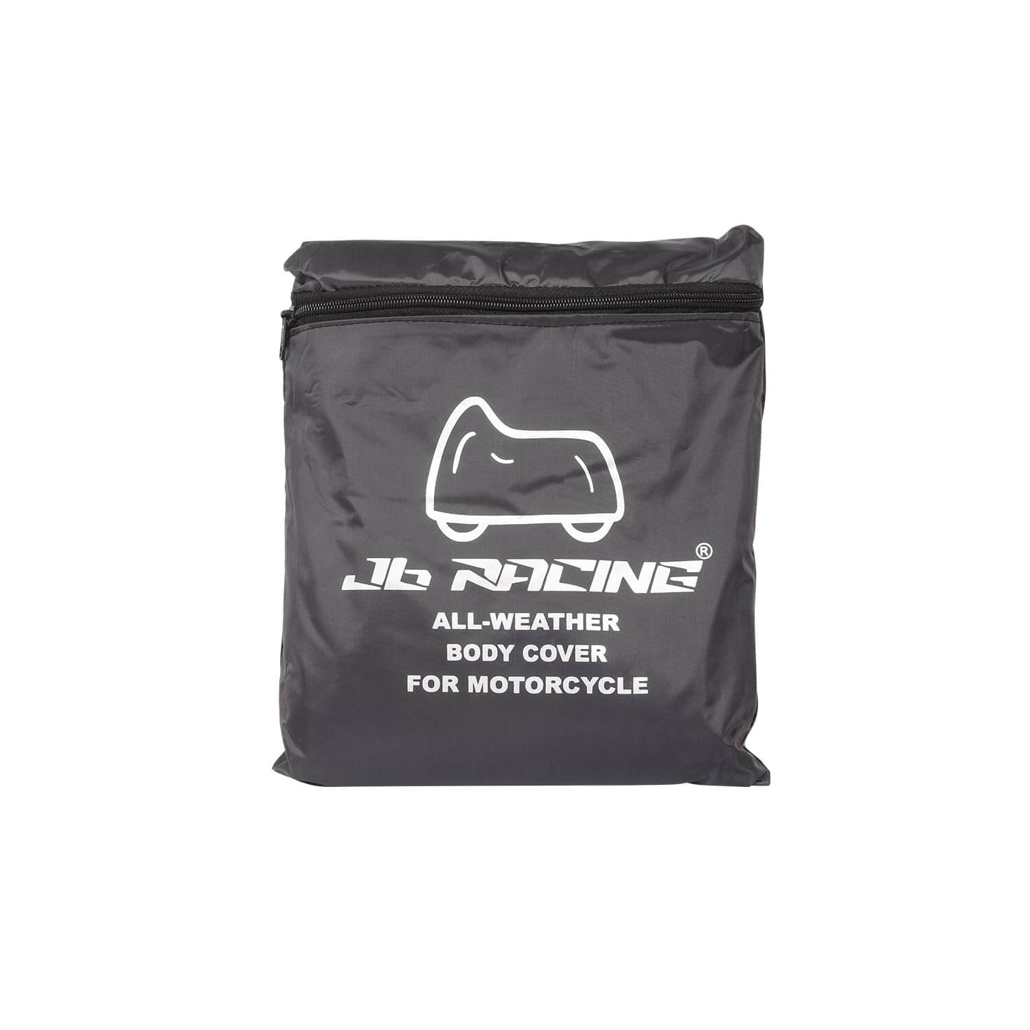 JB Racing Waterproof & Dustproof Body Cover For Motorcycles(Black)